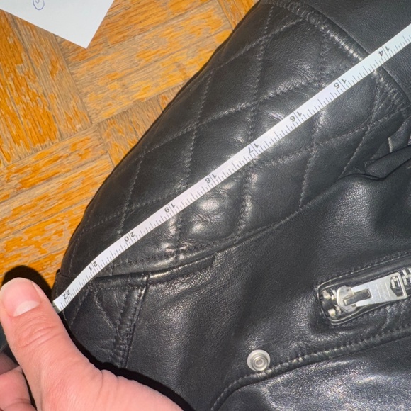 All Saints Leather Moto Jacket - Picture 7 of 8